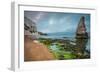 Rock Formation at Jurrassic Coast Beach in Dorset, Uk, Long Exposure-Marcin Jucha-Framed Photographic Print