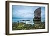 Rock Formation at Jurrassic Coast Beach in Dorset, UK, Long Exposure-Marcin Jucha-Framed Photographic Print