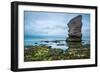 Rock Formation at Jurrassic Coast Beach in Dorset, UK, Long Exposure-Marcin Jucha-Framed Photographic Print