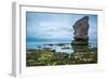 Rock Formation at Jurrassic Coast Beach in Dorset, UK, Long Exposure-Marcin Jucha-Framed Photographic Print