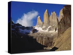 Rock Formation at Tierra Del Fuego Natioanl Park, Chile, Latin America-Nick Wood-Stretched Canvas