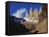 Rock Formation at Tierra Del Fuego Natioanl Park, Chile, Latin America-Nick Wood-Framed Stretched Canvas