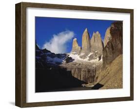 Rock Formation at Tierra Del Fuego Natioanl Park, Chile, Latin America-Nick Wood-Framed Photographic Print