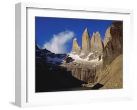 Rock Formation at Tierra Del Fuego Natioanl Park, Chile, Latin America-Nick Wood-Framed Photographic Print