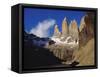 Rock Formation at Tierra Del Fuego Natioanl Park, Chile, Latin America-Nick Wood-Framed Stretched Canvas