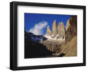 Rock Formation at Tierra Del Fuego Natioanl Park, Chile, Latin America-Nick Wood-Framed Photographic Print