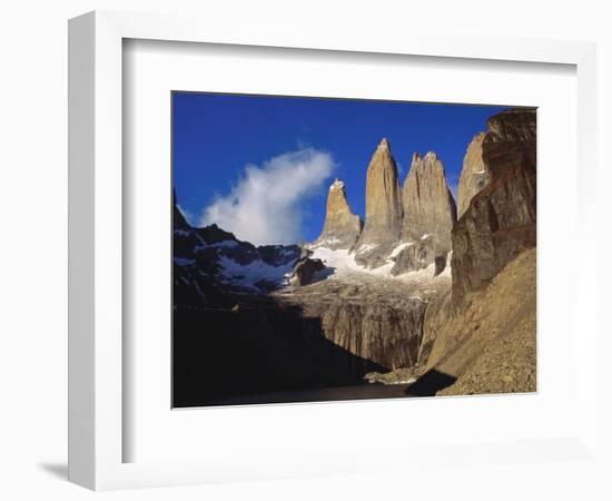 Rock Formation at Tierra Del Fuego Natioanl Park, Chile, Latin America-Nick Wood-Framed Photographic Print