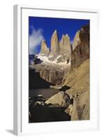 Rock Formation at Tierra Del Fuego National Park, Chile, Latin America-Nick Wood-Framed Photographic Print