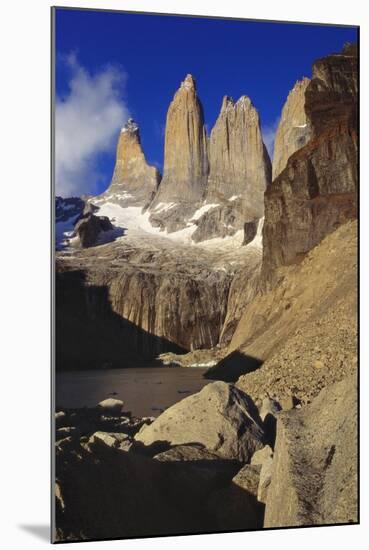 Rock Formation at Tierra Del Fuego National Park, Chile, Latin America-Nick Wood-Mounted Photographic Print