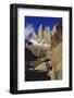 Rock Formation at Tierra Del Fuego National Park, Chile, Latin America-Nick Wood-Framed Photographic Print