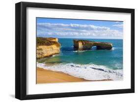 Rock Formation called London Bridge, Port Campbell National Park, Great Ocean Road, Australia-null-Framed Art Print