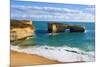 Rock Formation called London Bridge, Port Campbell National Park, Great Ocean Road, Australia-null-Mounted Art Print