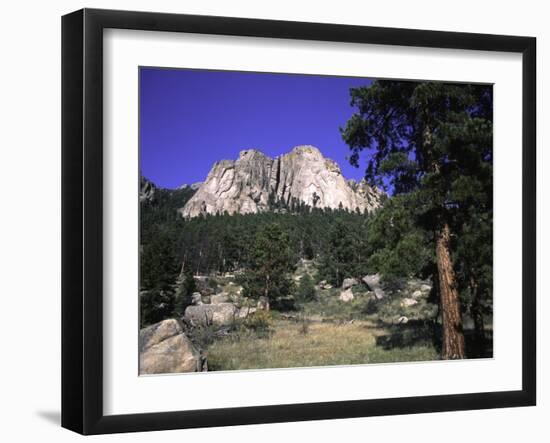 Rock Formation Called the Book in Estes National Park, Colorado-Michael Brown-Framed Photographic Print