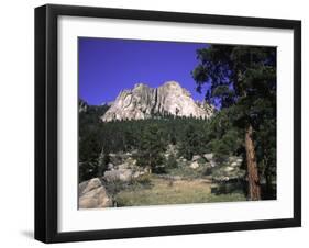 Rock Formation Called the Book in Estes National Park, Colorado-Michael Brown-Framed Photographic Print