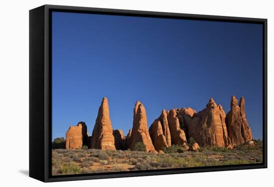 Rock Formation, Devils Garden Trailhead, Arches National Park, Moab, Utah, United States of America-Peter Barritt-Framed Stretched Canvas