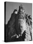 Rock Formation From Below "In Zion National Park" Utah.  1933-1942-Ansel Adams-Stretched Canvas