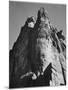 Rock Formation From Below "In Zion National Park" Utah.  1933-1942-Ansel Adams-Mounted Art Print