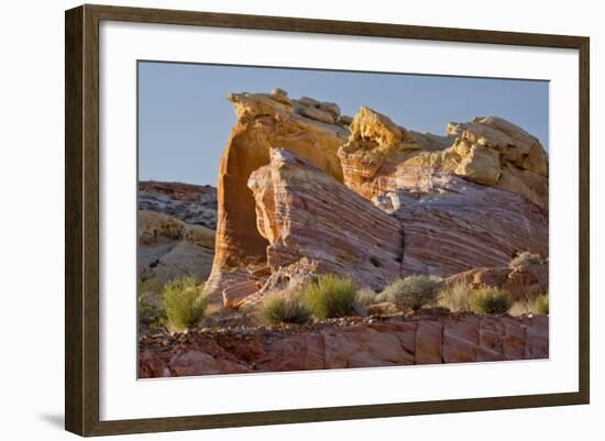 Rock Formation, from Pink Canyon, Valley of Fire State Park, Nevada-Michel Hersen-Framed Photographic Print