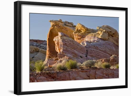 Rock Formation, from Pink Canyon, Valley of Fire State Park, Nevada-Michel Hersen-Framed Photographic Print