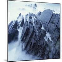 Rock Formation in Fog-Micha Pawlitzki-Mounted Photographic Print