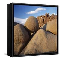 Rock Formation in Joshua Tree National Park-Micha Pawlitzki-Framed Stretched Canvas