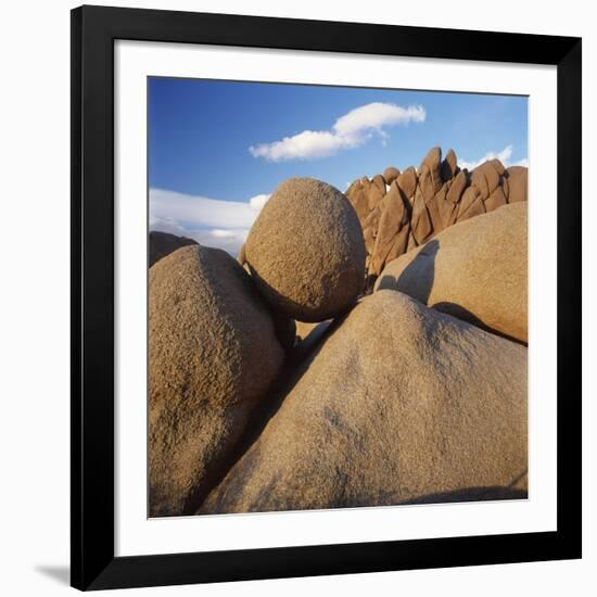 Rock Formation in Joshua Tree National Park-Micha Pawlitzki-Framed Photographic Print