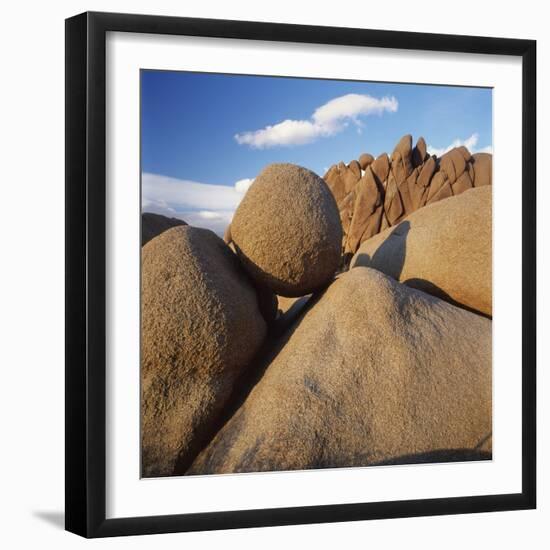 Rock Formation in Joshua Tree National Park-Micha Pawlitzki-Framed Photographic Print