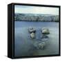 Rock Formation in Ocean-Micha Pawlitzki-Framed Stretched Canvas