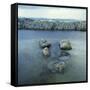 Rock Formation in Ocean-Micha Pawlitzki-Framed Stretched Canvas