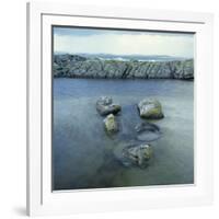 Rock Formation in Ocean-Micha Pawlitzki-Framed Photographic Print