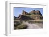 Rock Formation in the Tinajani Canyon in the Andes, Riders and Donkeys, Peru, South America-Peter Groenendijk-Framed Photographic Print