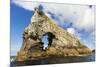 Rock Formation known as Gada's Stack on Foula Island, Shetlands, Scotland, United Kingdom, Europe-Michael Nolan-Mounted Photographic Print