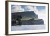 Rock Formation known as Gada's Stack on Foula Island, Shetlands, Scotland, United Kingdom, Europe-Michael Nolan-Framed Photographic Print