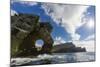 Rock Formation known as Gada's Stack on Foula Island, Shetlands, Scotland, United Kingdom, Europe-Michael Nolan-Mounted Photographic Print