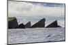 Rock Formation known as Gada's Stack on Foula Island, Shetlands, Scotland, United Kingdom, Europe-Michael Nolan-Mounted Photographic Print