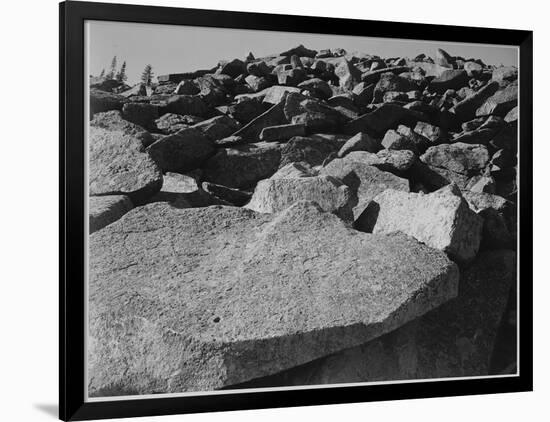 Rock Formation "Moraine Rocky Mountain National Park" Colorado 1933-1942-Ansel Adams-Framed Art Print