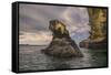 Rock formation off Bartholomew Island, Galapagos Islands, Ecuador.-Adam Jones-Framed Stretched Canvas