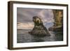 Rock formation off Bartholomew Island, Galapagos Islands, Ecuador.-Adam Jones-Framed Photographic Print