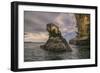 Rock formation off Bartholomew Island, Galapagos Islands, Ecuador.-Adam Jones-Framed Photographic Print