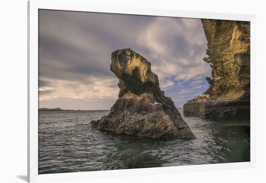 Rock formation off Bartholomew Island, Galapagos Islands, Ecuador.-Adam Jones-Framed Photographic Print