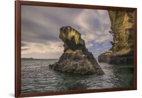 Rock formation off Bartholomew Island, Galapagos Islands, Ecuador.-Adam Jones-Framed Photographic Print