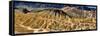 Rock Formation on a Landscape, Zabriskie Point, Death Valley, Death Valley National Park-null-Framed Stretched Canvas