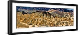 Rock Formation on a Landscape, Zabriskie Point, Death Valley, Death Valley National Park-null-Framed Photographic Print