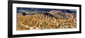 Rock Formation on a Landscape, Zabriskie Point, Death Valley, Death Valley National Park-null-Framed Photographic Print