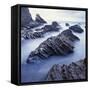 Rock Formation on Coast-Micha Pawlitzki-Framed Stretched Canvas