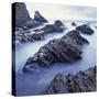 Rock Formation on Coast-Micha Pawlitzki-Stretched Canvas