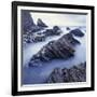 Rock Formation on Coast-Micha Pawlitzki-Framed Photographic Print