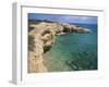 Rock Formations Along South Eastern Shore of the Island of Koufounissia, Lesser Cyclades, Greece-Richard Ashworth-Framed Photographic Print