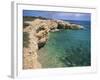 Rock Formations Along South Eastern Shore of the Island of Koufounissia, Lesser Cyclades, Greece-Richard Ashworth-Framed Photographic Print