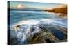 Rock Formations Along the Coastline Near Sunset Cliffs, San Diego, Ca-Andrew Shoemaker-Stretched Canvas